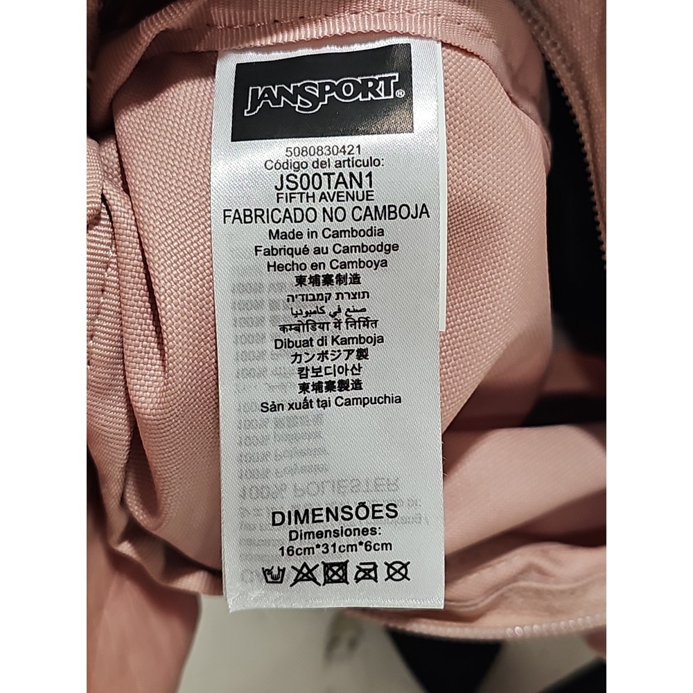 Jansport Fifth Avenue Fanny Pack Mistiy Roes JS00TAN17N8 - Picture 11 of 11